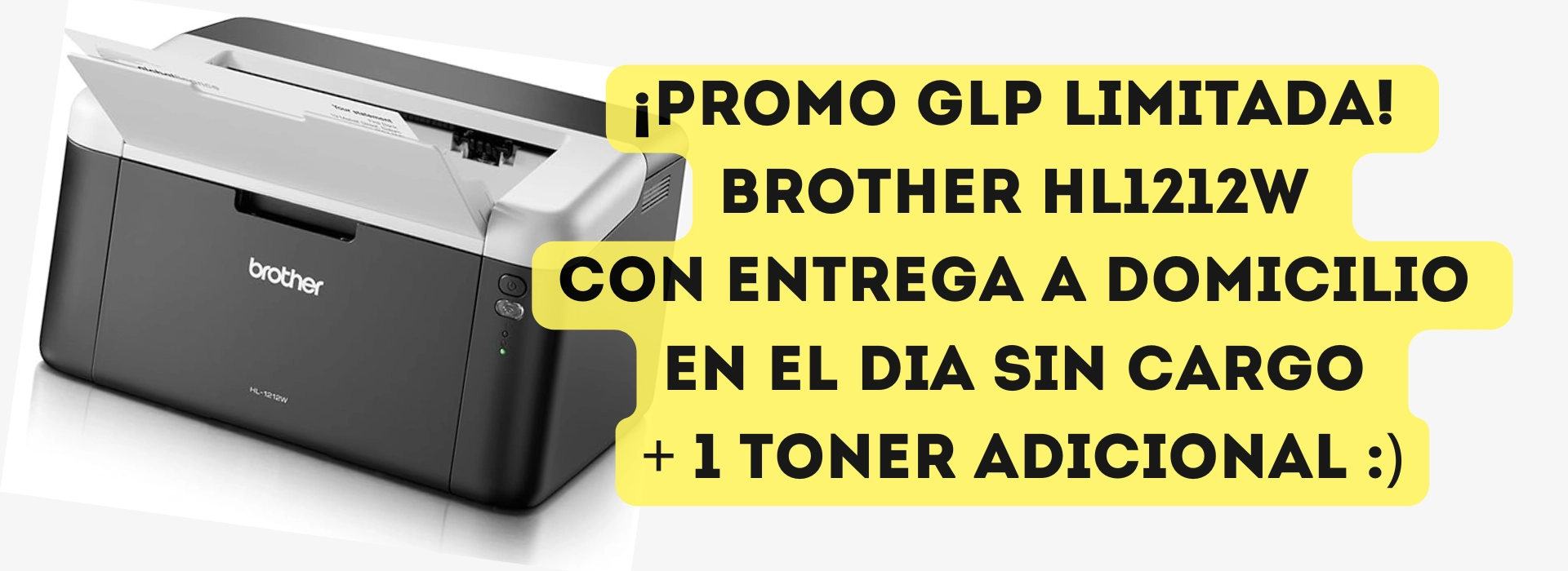 Impresora láser Brother HL1212w con entrega sin cargo en Córdoba + toner adicional, Argentina